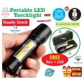 ***3 MODE***POWERFUL WATERPROOF ALUMINUM RECHARGEABLE ZOOM TORCH+FREE USB CABLE+CASE!BUY PER ITEM!
