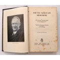 South African Memories - Sir J Percy Fitzpatrick. Hardcover no dj. 1st Ed. 1932
