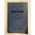 Instruction Book for Bedford TJ Petrol-Engined Models - Vauxhall. Softcover, 1968