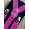 Magenta Pink Suspenders