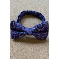 Blue & Red Paisley Bowtie