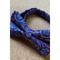 Blue & Red Paisley Bowtie