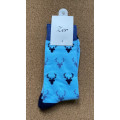 Blue Deer Socks