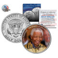 10 x | Nelson Mandela President of SA 94-99 | JFK Half Dollar US Mint | Box & Certificate | R1 Start
