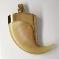 Massive | One Of A Kind | Lion Claw Pendant | 14 ct Gold Setting | 4.7cm In Length 4cm Width