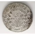 1808 | 1 Franco | Felice | Italian states | 23mm Silver (.900) Coin