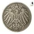 1905 | A | 10 Pfennig | Germany | 21 mm Coin | Wilhelm II | Type 2 | Small Shield