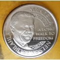 1oz | .925 Silver | Nelson Mandela | Nobel Peace Laureate | Commemorative Medallion | Norway Mint