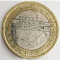 1999 | 1 Euro | Netherlands | Beatrix | 1st map | 23.25 mm