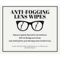 Anti-fogging Lens Wipes