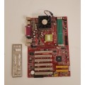MSI MS-6712 KT4AV ATX AMD Motherboard and AMD Athlon XP CPU with IO Shield