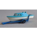 MATCHBOX - #9 BOAT & TRAILER by LESNEY ENGLAND - SEE FOTOS