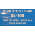 PECO HO SCALE - 25 x SL100 FLEXIBLE TRACK CODE 100, BOXED