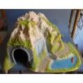 HO SCALE - CURVED TUNNEL, FOOTPRINT 410 X 380 mm, AS PER FOTO