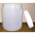 500ml Plastic Jar with Lid - (Pack of 4)