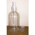 250ml Bell Bottle with spray - (Pack of 4)