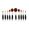 Oval Makeup Brush 10 Piece Set - ***Rose Gold***
