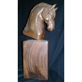 Solid Bronze Horse's Head Sculpture