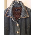Imported Vintage 3/4 L Denim Coat/Jacket with Quilted lining