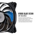 Cooler Master MasterFan Pro 120 Air Balance- 120mm Hybrid Black Case Fan, Computer Cases CPU Coolers