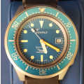 Brand New Squale Dive Watch with Blue Dial (Sand-Blasted Case) #1521-026M-BLR