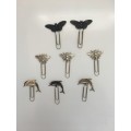 Set of 8 decorative paper clips