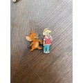 Collectable vintage Tom and Jerry Lapel pins - 2