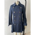 The cutest Military style dress coat - navy - size 10