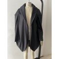 Black soft shell cocoon coat - size 10