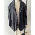Black soft shell cocoon coat - size 10