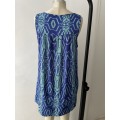 Hurley Sun dress - Blue & Green - size S - Fits size 10