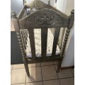 Beautiful Hand Carved wooden cot - painted gold