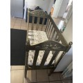 Beautiful Hand Carved wooden cot - painted gold