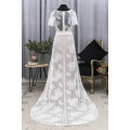 Beautiful Vintage style lace wedding dress - ivory with stone lining - Size 10