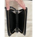 TRENERY black leather purse