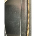TRENERY black leather purse