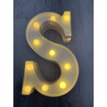 Light up letter S