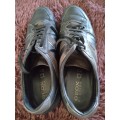 GEOX black leather men`s casual shoes