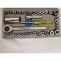 40pcs combination socket wrench set