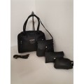 Ladies stunning 4pc handbags black