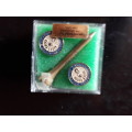 Brass golf tee collectable