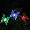 3 Piece Solar Garden Multicolour Butterfly Lights