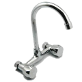 Wall Mounted Kitchen Mixer Sink Tap/Faucets (High Quality - Chrome Plated)