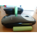 Last 1 - Branded Std Bank Slim-line Wireless Mouse with USB/Receiver Charge Dock
