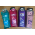 4 x 400ml Gliss Hair Therapy Shampoo (Schwarzkopf)