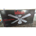 Ideal 105cm 4 Blade Ceiling Fan - Perfect For Small Office! (Display Set)
