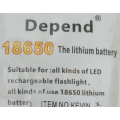 4.2V - 18650 Multipurpose Lithium Rechargeable Battery (R30 additional per unit) In Perfect Health!