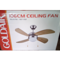 Goldair 106cm Wooden 4 Blade Ceiling Fan (GCF-132) - Display Unit