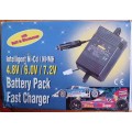 12v Dc Fast Charger for 4.8v, 6v and 7.2v Ni-Cd/Mh R/C Batteries