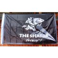 Sharks Polyester Flag/Banner (2000x1000mm) 1 Bid for 2 Flags